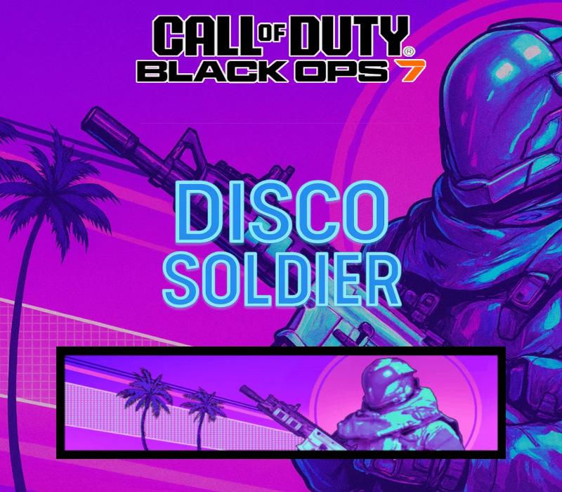 Call of Duty: Black Ops 7 - Disco Soldier Calling Card DLC PC/PS4/PS5/XBOX One/Series X|S <span dir="ltr" class="cl-ltr">Call of Duty: Black Ops 7 - Disco Soldier Calling Card DLC PC/PS4/PS5/XBOX One/Series X|S</span> - تصویر 1