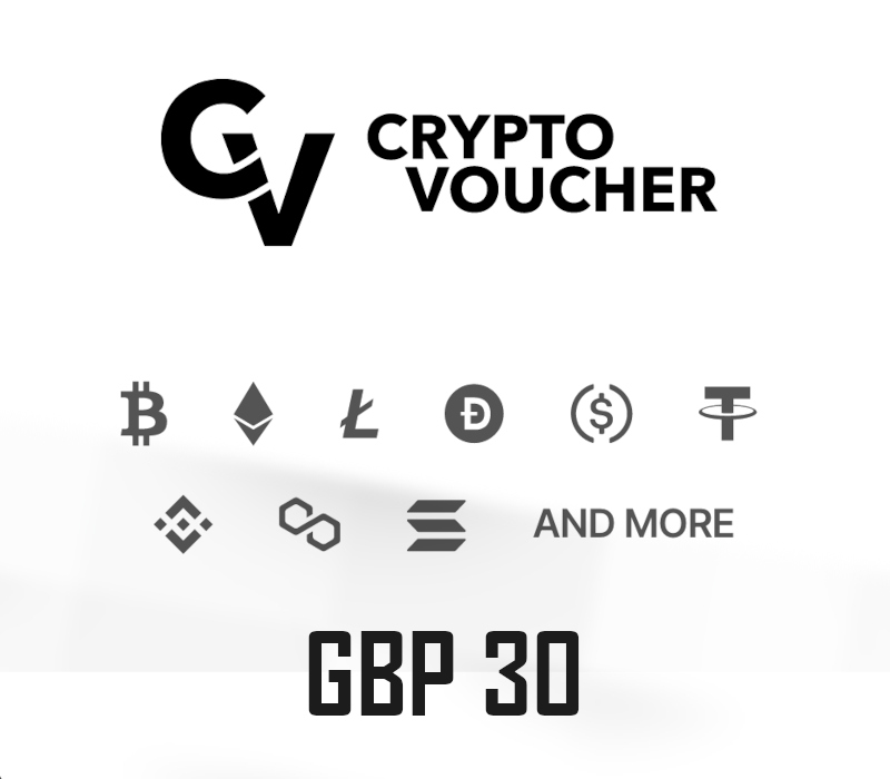 CRYPTO VOUCHER 30 GBP <span dir="ltr" class="cl-ltr">CRYPTO VOUCHER 30 GBP</span> - تصویر 1