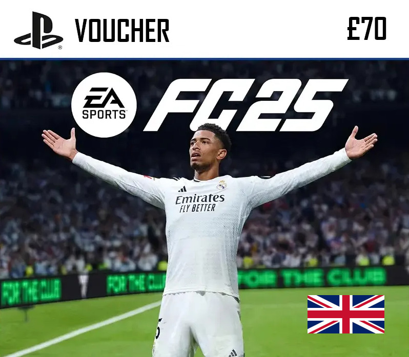 EA SPORTS FC 25 PlayStation Network Card £70 UK <span dir="ltr" class="cl-ltr">EA SPORTS FC 25 PlayStation Network Card £70 UK</span> - تصویر 1