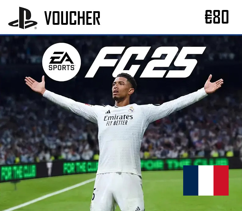 EA SPORTS FC 25 PlayStation Network Card €80 FR <span dir="ltr" class="cl-ltr">EA SPORTS FC 25 PlayStation Network Card €80 FR</span> - تصویر 1