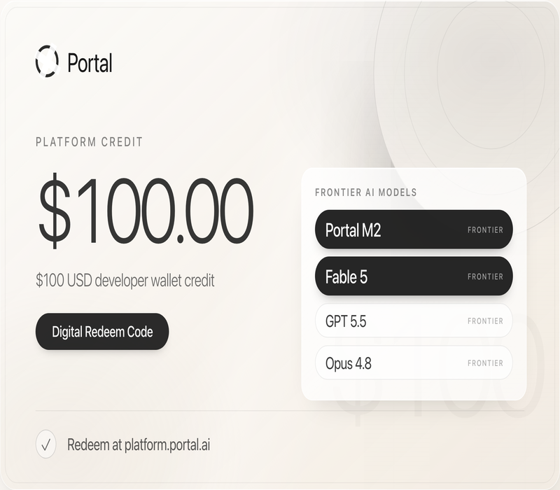 Fable 5 AI - Portal AI Model Credit 100 USD (GPT 5.5) Activation Code <span dir="ltr" class="cl-ltr">Fable 5 AI - Portal AI Model Credit 100 USD (GPT 5.5) Activation Code</span> - تصویر 1