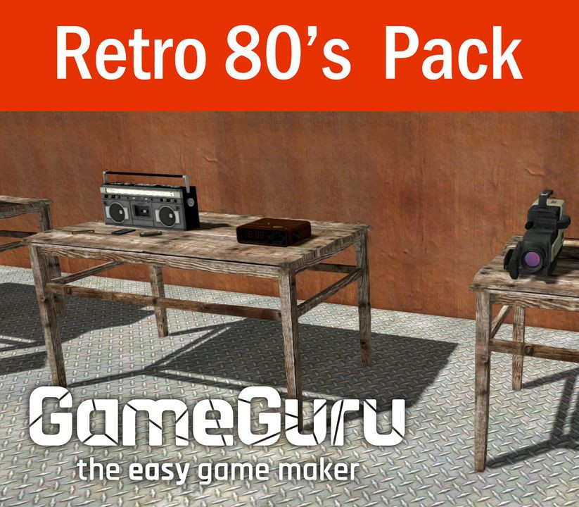 GameGuru - Retro 80's Pack DLC <span dir="ltr" class="cl-ltr">GameGuru - Retro 80's Pack DLC</span> - تصویر 1