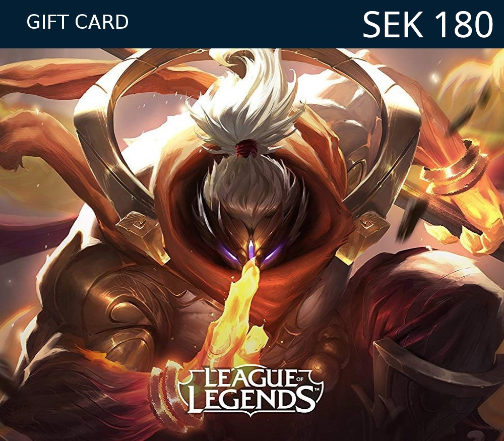 League of Legends 180 SEK Prepaid RP Card SE <span dir="ltr" class="cl-ltr">League of Legends 180 SEK Prepaid RP Card SE</span> - تصویر 1
