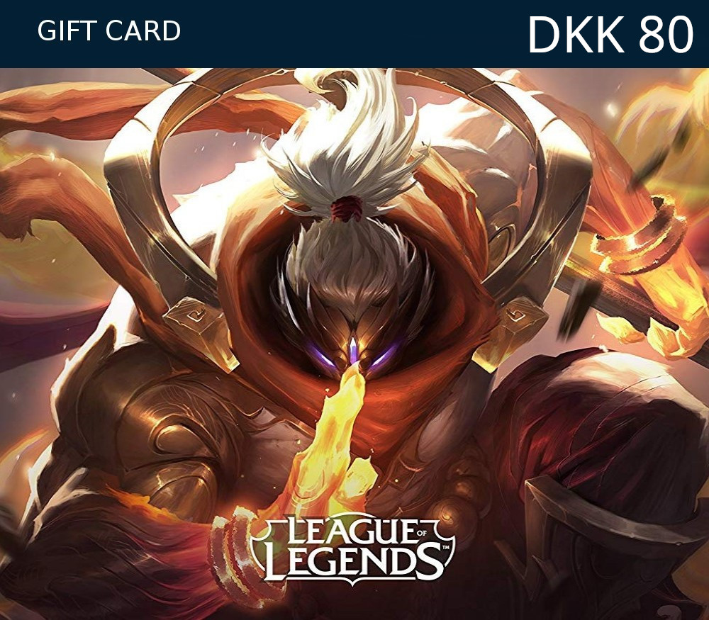 League of Legends 80 DKK Prepaid RP Card DK <span dir="ltr" class="cl-ltr">League of Legends 80 DKK Prepaid RP Card DK</span> - تصویر 1