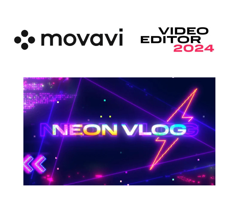 Movavi Video Editor 2024 - Neon Vlog Pack DLC <span dir="ltr" class="cl-ltr">Movavi Video Editor 2024 - Neon Vlog Pack DLC</span> - تصویر 1