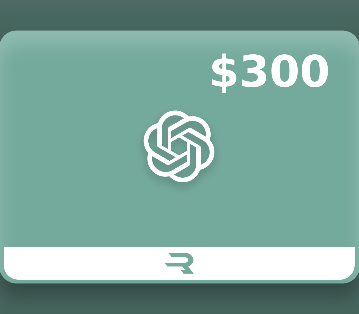 Rewarble ChatGPT USD 300 Gift Card <span dir="ltr" class="cl-ltr">Rewarble ChatGPT USD 300 Gift Card</span> - تصویر 1