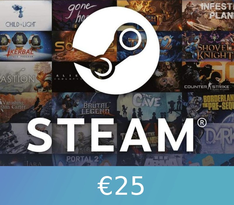 Steam Gift Card €25 EU Activation Code <span dir="ltr" class="cl-ltr">Steam Gift Card €25 EU Activation Code</span> - تصویر 1