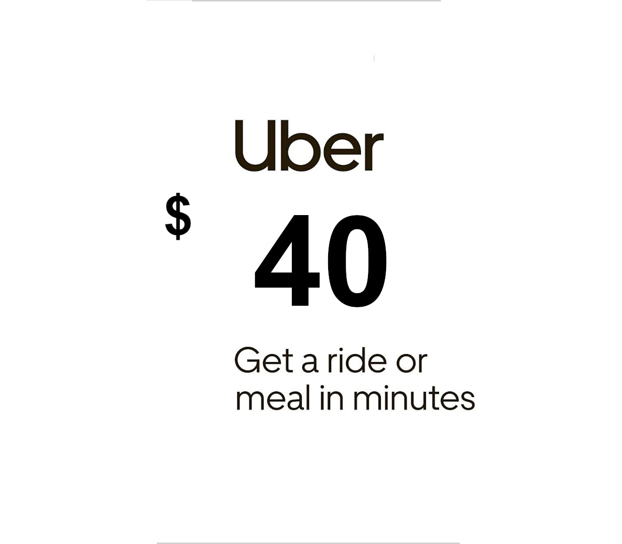 Uber USD 40 Voucher <span dir="ltr" class="cl-ltr">Uber USD 40 Voucher</span> - تصویر 1